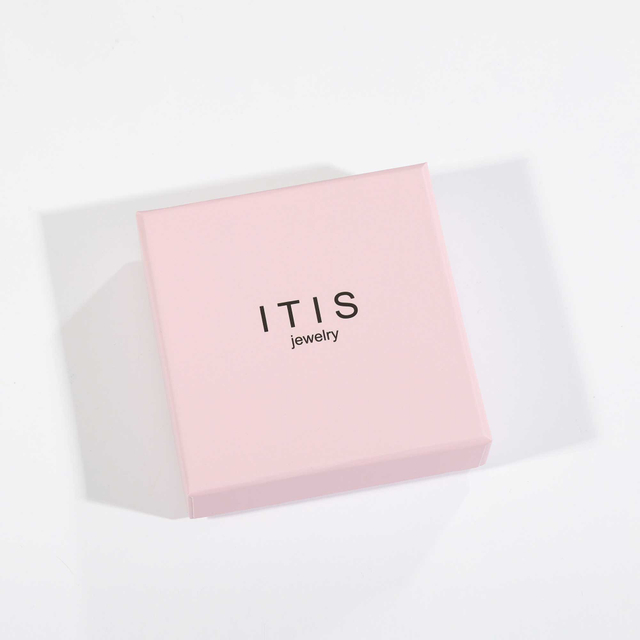 Изготовленная на заказ картонная розовая упаковка для ювелирных изделий