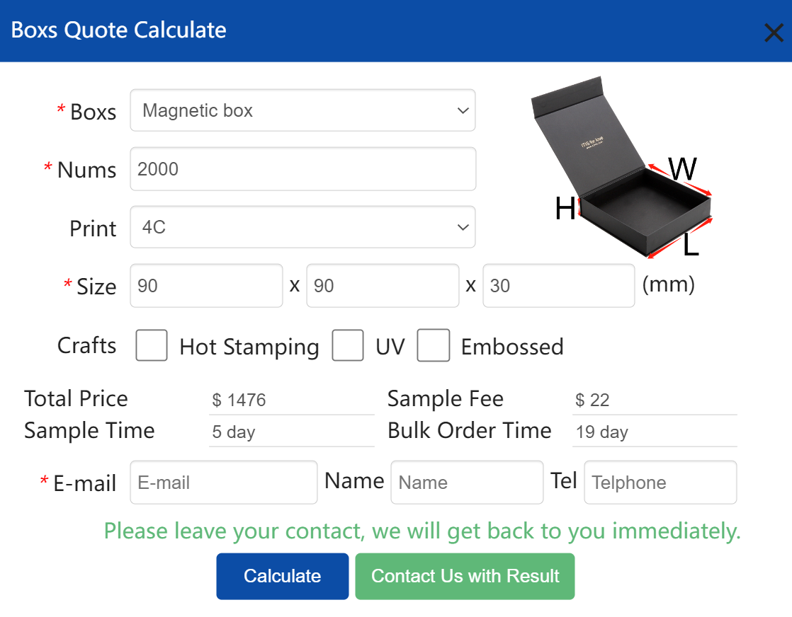 Система котировок коробок для упаковки ювелирных изделий ITIS Precision OEM