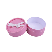 Поставщик упаковки бумажной коробки для ювелирных изделий OEM розового цвета