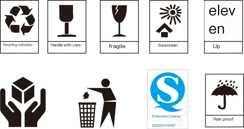 Стандартизированное приложение значков для Настройкаизированных  Упаковка Ящик